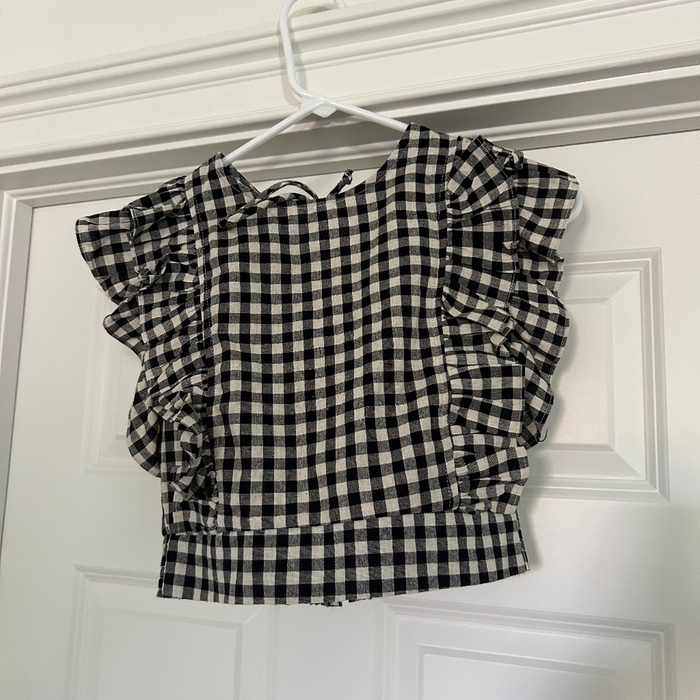 Impeccable Pig checkered top